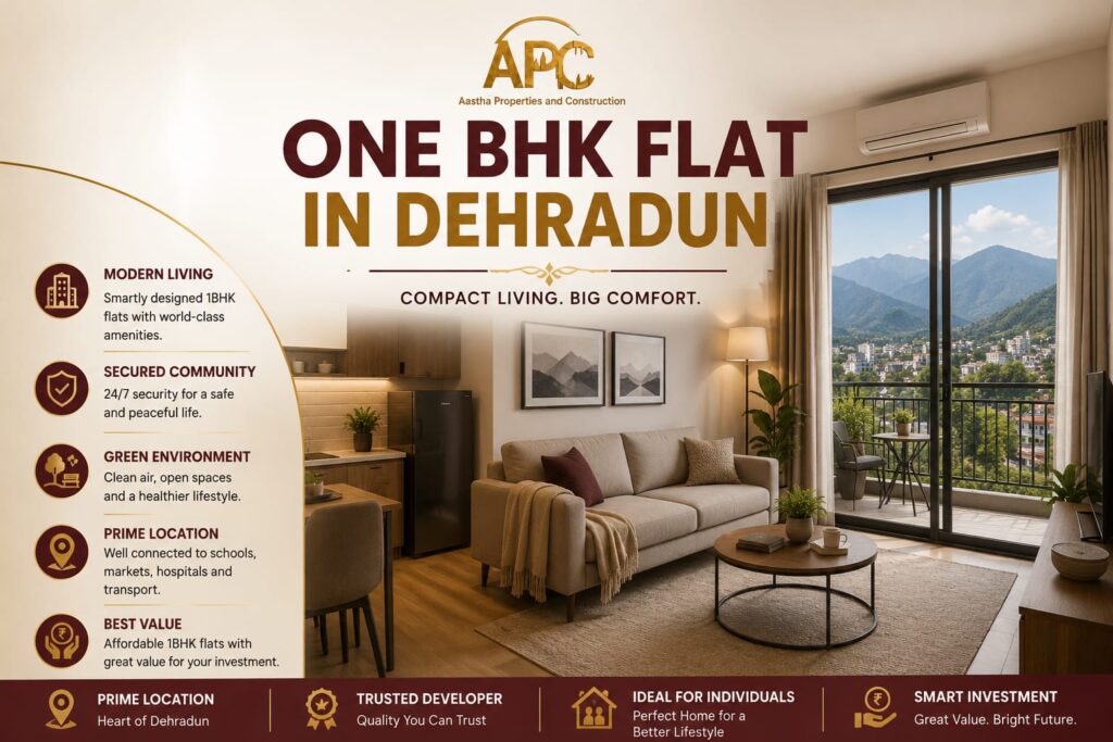 One bhk flat in Dehradun